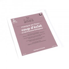 Masque Coup d\'éclat en tissu au lait d\'ânesse biologique 20 ml