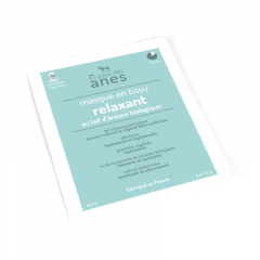 Masque Relaxant en tissu au lait d\'ânesse biologique 20 ml
