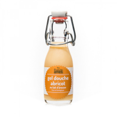 Gel douche limonade au lait d\'ânesse frais et biologique Abricot 100 ml