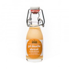 Gel douche limonade au lait d'ânesse frais et biologique Abricot 100 ml