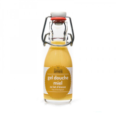 Gel douche limonade au lait d'ânesse frais et biologique Miel 100 ml