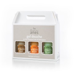 Coffret gels douche limonade Monoï - Abricot - Aloe Vera