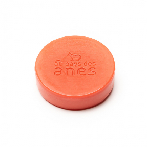 Savon sans huile de palme au lait d'ânesse biologique Coquelicot 100g Au Pays des Ânes