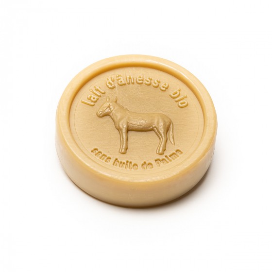 Savon rond au lait d'ânesse biologique Karité 100g Au Pays des Ânes