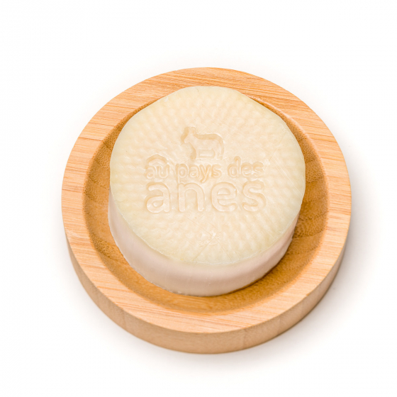Shampoing solide au lait d'ânesse biologique avec support Au Pays des Ânes