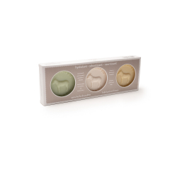 Coffret savons ronds sans huile de palme Nature, Aloe Vera, Karité Au Pays des Ânes