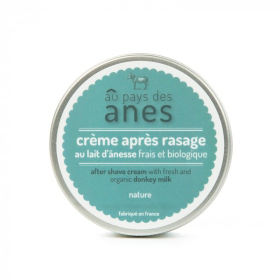 Crème après rasage au lait d'ânesse frais et biologique 100ml