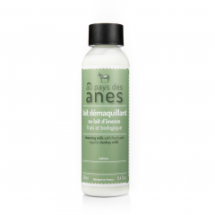 Lait démaquillant au lait d'ânesse frais et biologique 250 ml