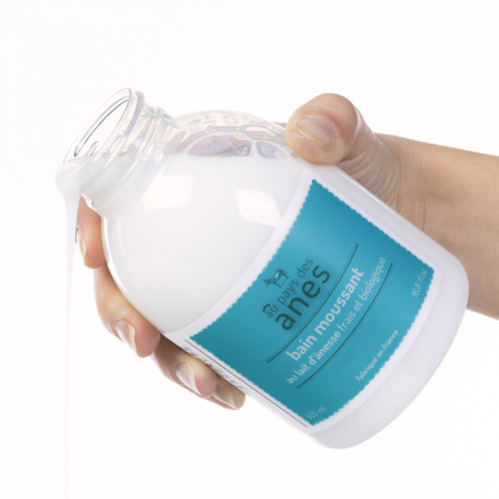Bain moussant au lait d'ânesse frais et bio 500 ml