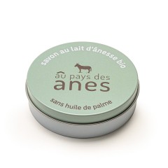 Boite à savon ronde Au Pays des Ânes verte