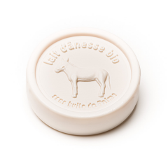 Savon rond sans huile de palme au lait d\'ânesse biologique 100g