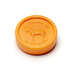 Savon rond au lait d'ânesse biologique Fleur d'oranger 100g Au Pays des Ânes