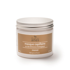 Masque capillaire au lait d'ânesse frais et biologique Monoï 200 ml