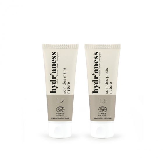 Pack cosmétiques bio crème mains/crème pieds Hydr'aness Pack cosmétiques bio crème mains/crème pieds Hydr'aness