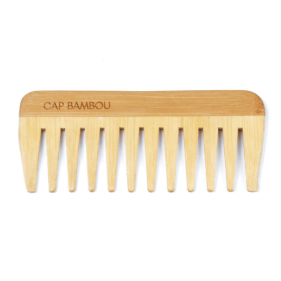 Peigne à cheveux démêloir à dents larges en bambou - Au Pays des Ânes