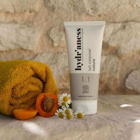 Lait corporel bio au lait d'ânesse frais 200ml Hydr'aness