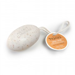 Savon corde au lait d’ânesse biologique Exfoliant Abricot 200 g