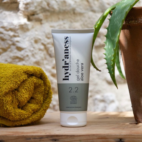 Gel douche aloe vera bio au lait d'ânesse frais Hydr'aness 200ml Gel douche aloe vera bio au lait d'ânesse frais Hydr'aness 200ml