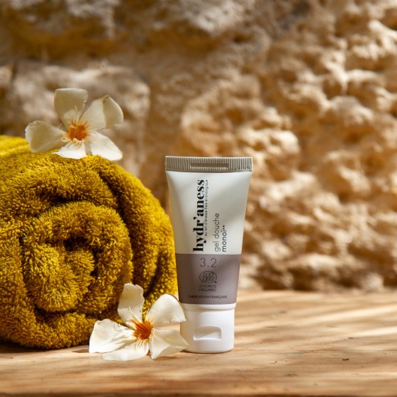 Gel douche format voyage monoï au lait d'ânesse frais 30ml Hydr'aness