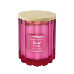Bougie parfumée à la cire de soja 100g Rose