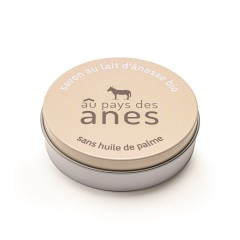 Boite à savon ronde Au Pays des Ânes beige - Carton de 12