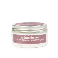 Crème de nuit au lait d'ânesse frais et bio 100 ml - Carton de 15