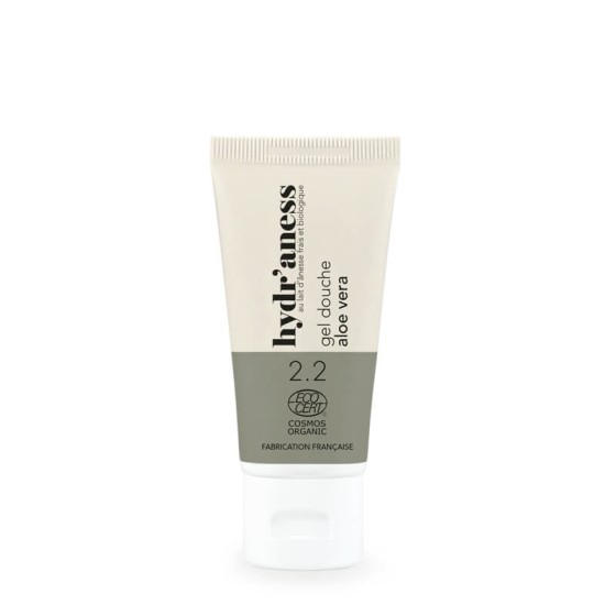Gel douche format voyage aloe vera certifié bio au lait d'ânesse frais 30ml Hydr'aness - Carton de 12 Gel douche format voyage aloe vera certifié bio au lait d'ânesse frais 30ml Hydr'aness - Carton de 12