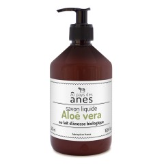 Savon liquide au lait d'ânesse bio Aloe Vera 500 ml - Carton de 6