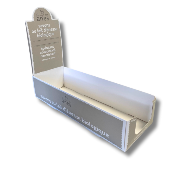Boite livreuse savons concave Au Pays des Ânes - Lot de 10 Boite livreuse savons concave Au Pays des Ânes - Lot de 10