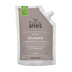 Recharge lait corporel au lait d'ânesse frais et bio 500ml - Carton de 8