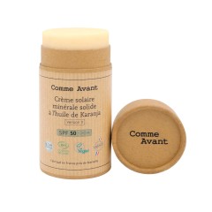 Crème solaire corps SPF50 solide à l'huile de karanja 80g