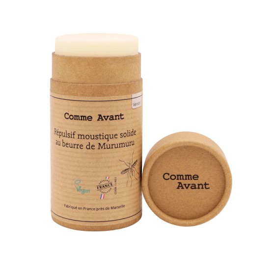 Répulsif anti-moustique solide au beurre de murumuru 80g Répulsif anti-moustique solide au beurre de murumuru 80g