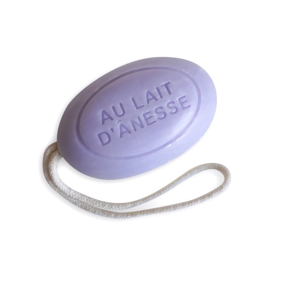 Savon corde Lavande 200 g au lait d’ânesse Savon corde Lavande 200 g au lait d’ânesse