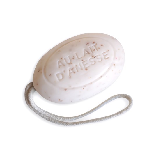 Savon corde Abricot Exfoliant 200 g au lait d’ânesse Savon corde Abricot Exfoliant 200 g au lait d’ânesse