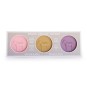 Coffret savons sans huile de palme ronds Fleur de cerisier, Karité, Violette