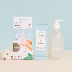 Kit de découverte Gel douche en poudre Fleur de coton