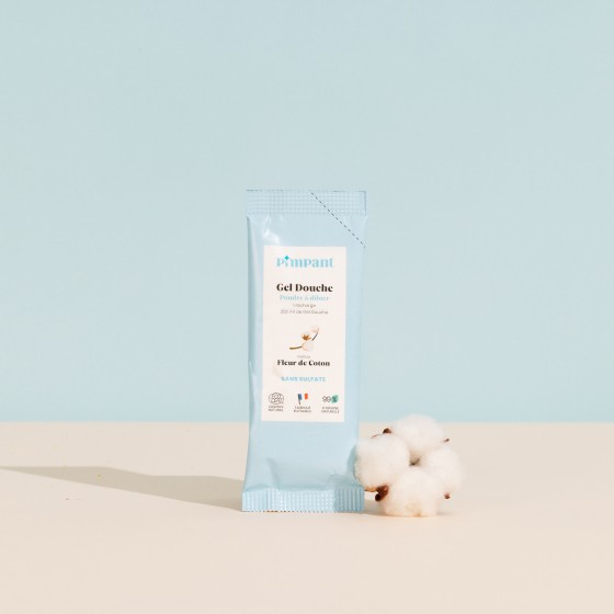 Recharge 25g de gel douche en poudre Fleur de coton