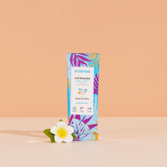 Recharge 25g de gel douche en poudre Fleur de tiaré