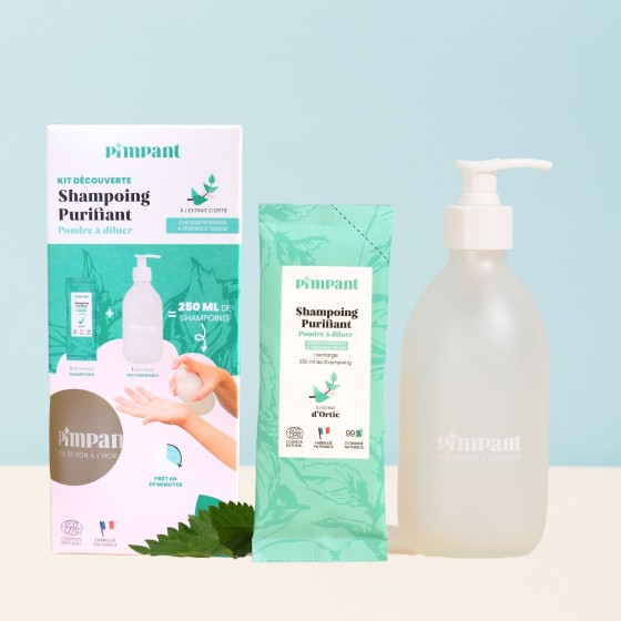 Kit de découverte shampoing en poudre purifiant