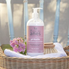 Gel douche Fleur de cerisier au lait d'ânesse frais et biologique 500 ml