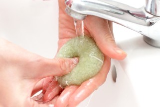 Utilisation éponge konjac